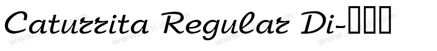 Caturrita Regular Di字体转换